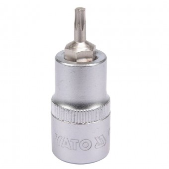 YATO YT-04310 Bit torx Yato YT-04310, T20, cu adaptor 1/2, 55mm, Cr-V