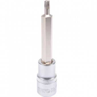 YATO YT-04322 Bit torx cu adaptor Yato YT-04322, Cr-V, T27, 1/2, 100 mm