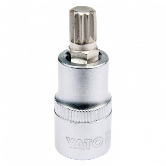 YATO YT-04343 Bit SPLINE M10 cu adaptor 1/2, 55 mm, Cr-V, Yato YT-04343