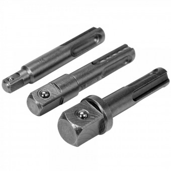 YATO YT-04686 Set 3 adaptoare SDS-plus Yato YT-04686, 1/4, 3/8 si 1/2, lungime 65 mm