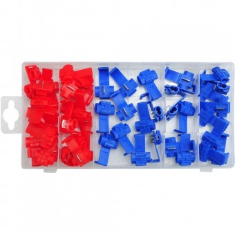 YATO YT-06868 Set 50 cuple rapide pentru cabluri auto Yato YT-06868, alb/rosu