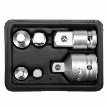 YATO YT-10671 Set 6 adaptoare reductii pentru tubulare Yato YT-10671, Crom Vanadiu