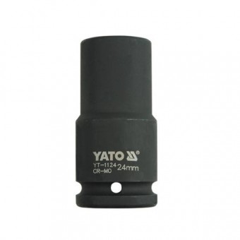 YATO YT-1124 Cheie tubulara hexagonala adanca de impact Yato YT-1124, 24 mm, 3/4, Cr-Mo