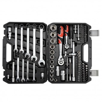YATO YT-12691 Trusa tubulare Yato YT-12691, 82 piese, Cr-V, 2 x Antrenor cu clichet
