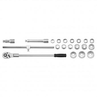 YATO YT-1335/ Set chei tubulare cu antrenor 3.4, Yato YT-1335, 20 buc, marime chei 19-50 mm