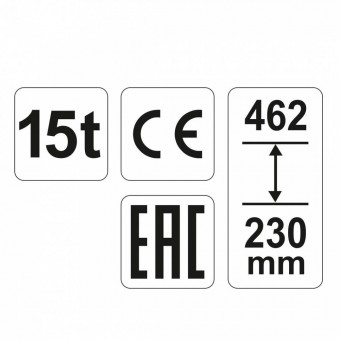 YATO YT-17006 Cric hidraulic Yato YT-17006, capacitate 15 Tone, 230-462mm
