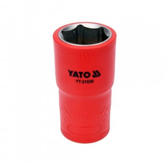 YATO YT-21039 Cheie tubulara hexagonala Yato 19 mm, 1/2, VDE 1000 V, Crom Vanadiu