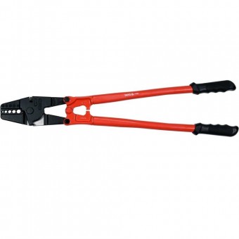 YATO YT-22851 Cleste pentru sertizat cabluri otel, lungime 600 mm, diametre 4, 6.5, 8, 9, 10 mm