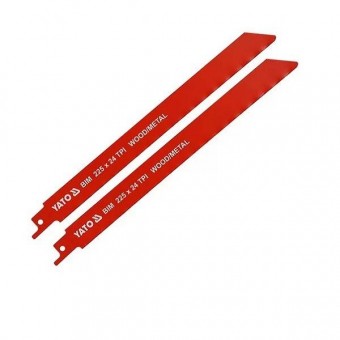 YATO YT-33934 Set 2 lame pentru ferastrau sabie Yato YT-33934, 225mm, 24TPI, lemn/metal