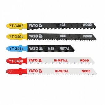 YATO YT-3445 Set 5 lame pentru fierastrau pendular, Yato YT-3445, taiere mixta lemn si metal