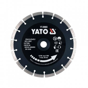YATO YT-59965 Disc diamantat Yato YT-59965, dimensiuni 230x22.2x2.2 mm