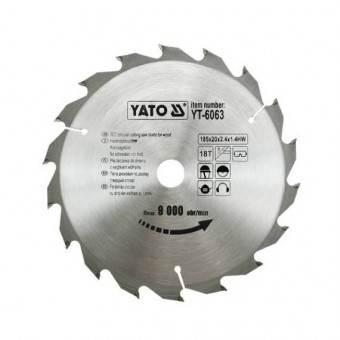YATO YT-6063 Disc pentru lemn Yato YT-6063, 185 x 18 x 20 mm