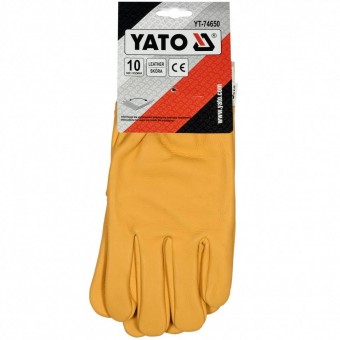 YATO YT-74650 Manusi de protectie, Yato YT-74650, piele naturala, marimea L