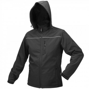 YATO YT-79555 Geaca softshell Yato YT-79555, cu gluga, rezistenta la apa 9000, marimea XXXL, Negru