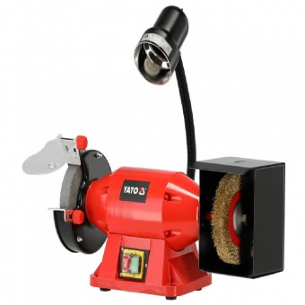 YATO yt-822107 Polizor banc cu disc 150x32 si perie sarma 150x30mm