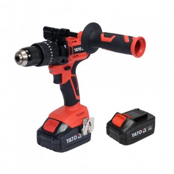 YATO YT-82791 Masina de gaurit si insurubat cu 2 x acumulator, Li-Ion, 40 Nm, Percutie, 3 Ah, 18 V