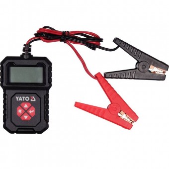YATO YT-83114 Tester electronic pentru verificare incarcare baterie, 8-30 V, Domeniu de masurare CCA 100-2000 A, LCD