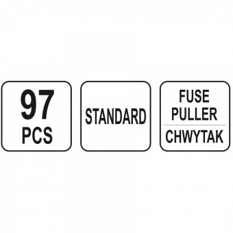 YATO YT-83141 Set 97 sigurante fuzibile auto Yato YT-83141, cutie transport