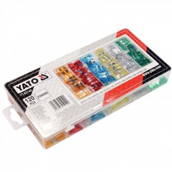 YATO YT-83144 Set 120 sigurante fuzibile auto, Standard, Yato YT-83144, cutie transport