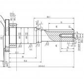 Agrieuro 105893 Motor in 4 timpi pe benzina Geo Tech-Pro 420cc, 12 CP, ax 25.4 mm, orizontal