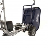 Agrieuro K106845 Roaba electrica BullMach, 500W, max 230Kg, 157x100x70cm, basculabila, 2xbaterie Li-Ion 2Ah, 48V