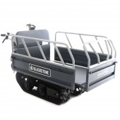 Agrieuro K600013 Roaba electrica Blackstone, 2400W, 5km/h, 450Kg, 174x90x70cm, Li-Ion, 60V, 20Ah, Far led, cuva extensibila si basculabila