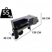 Agrieuro K603282 Tocator de gradina cu motor pe benzina Blackstone CSB150E-L, max 102 mm, 15 CP, transmisie curea, pornire la cheie