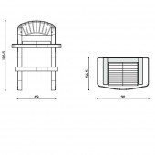 Agrieuro K606965 Gratar pentru gradina / terasa LineaVZ Modena, din material refractar, ustensile gratar, grill inox inclus