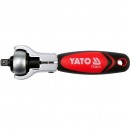 Antrenor cu clichet cu cap rotativ pentru biti si tubulare,  1/4, 115mm, Yato YT-03311