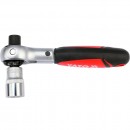 Antrenor cu clichet cu cap rotativ pentru biti si tubulare,  1/4, 115mm, Yato YT-03311