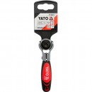 Antrenor cu clichet cu cap rotativ pentru biti si tubulare,  1/4, 115mm, Yato YT-03311