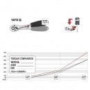 Antrenor cu clichet curbat 1/4, 145mm, Yato YT-0316