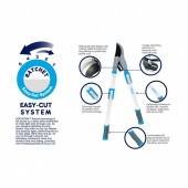 Aquacraft sk-211603 Foarfeca telescopica pentru crengi Aquacraft Telescopic Bypass Lopper, max 40cm, Aluminiu