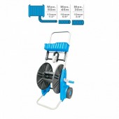 Aquacraft SK-256624 Tambur derulator furtun gradina, Aquacraft Premium 990051, max 50 m, cadru metalic, roti transport