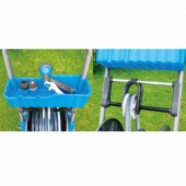 Aquacraft SK-256624 Tambur derulator furtun gradina, Aquacraft Premium 990051, max 50 m, cadru metalic, roti transport