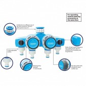 Aquacraft SK-256782 Distribuitor furtun cu 4 cai, Aquacraft 290030, 2 x timer mecanic 120 min