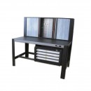 Banc de lucru pentru atelier, Geko G51428, dimensiune 150 x 75 x 146cm