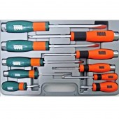 BASS Polska BS-3811 Set 10 surubelnite Bass BS-3811, Cr-V, cu recuperator magnetic