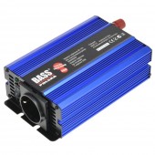 BASS Polska BS-5009 Invertor tensiune, Bass BS-5009, 12V DC/230V AC, 300/600 W, USB, sinus pur