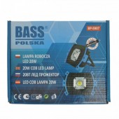 BASS Polska BS-5907 Proiector cu led si acumulator Bass BS-5907, putere 20W, 6400K, 2000lm, IP44, 4400 mAh