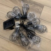 BASS Polska BS-BH12794 Set 10 lampi solare Bass Polska, Metal si Plastic, lumina calda, lungime 6 m