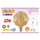 Bec led decorativ 6 W, Rustic Crystal-6, luminozitate 540 lm, E27