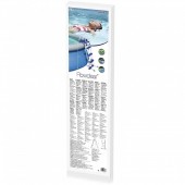 Bestway SK-8050064 Scara pentru piscine supraterana Bestway 58330, inaltime 107 cm