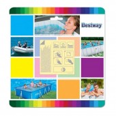 Bestway SK-8050072 Set 10 buc reparatie piscine si jucarii gonflabile Bestway 62091, dimensiune 65x65 mm