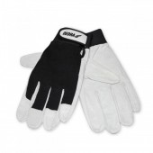 Dedra BH1010R10B MÄƒnuÈ™i de protecÈ›ie din piele de porc pe palme, Dedra negru, marimea 10