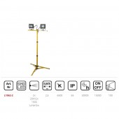 Dedra L1062-2 Proiectoare cu trepied Dedra L1062-2, Led, 2 x 20W, IP65, trepied din aluminiu