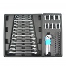 Dulap cu scule Geko G10831, 245 piese, 6 sertare