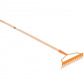 FLO 35757 Grebla cu 12 dinti si coada lemn 130 cm