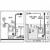FLO 79773 Pompa submersibila pentru apa murdara, Flo 79773, 14000 L/h, 7 m, putere 750 W