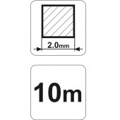 FLO 89413 Fir rotund pentru motocoase Flo 89413, diametru 2 mm, lungime 10 m